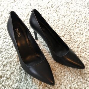 Michael Kors Flex Leather High Heel Pump - Black